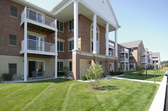 Beautiful Landscaping and Park-like Setting at Wildwood Highlands Apartments & Townhomes 55+, Menomonee Falls, WI,53051